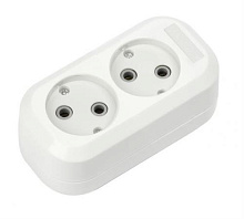 SMARTBUY (SBE-10-2-00-N), 2 гнезда 10А/2,2кВт б/з Колодка