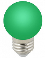 VOLPE (UL-00005648) LED-G45-1W/GREEN/E27/FR/С Лампа декоративная светодиодная