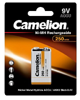 CAMELION (5014) 9V-250mAh Ni-Mh BL-1 (NH-9V250BP1, аккумулятор,9В) Аккумулятор