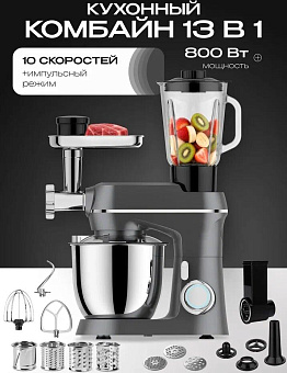 RAGEX R122-200 13 в 1, 4.5л, 800Вт, серый