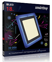 SMARTBUY (SBLSq-DLB-18-3K-B) 18w/3000K+B Светильник