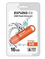 EXPLOYD 16GB 570 оранжевый [EX-16GB-570-Orange] USB флэш-накопитель