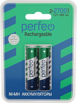 PERFEO (PF_C3320) AA2700MAH/2BL Аккумулятор Пластик Аккумуляторы