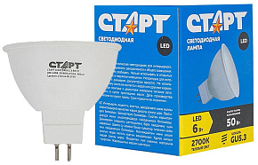 СТАРТ (10808) LEDJCDRGU5.3 6W27 Лампа светодиодная