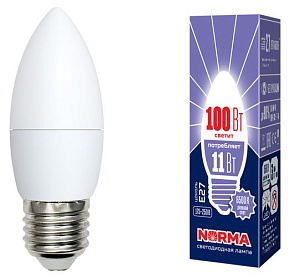 VOLPE (UL-00003813) LED-C37-11W/DW/E27/FR/NR картон ЭЛЕКТРИКА