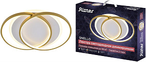 RITTER 51624 2 SNELLO 100Вт/2700K/4000K/6400K золото Люстра потолочная