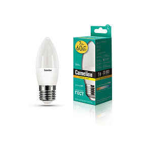 CAMELION (12077) LED7-C35/830/E27/7Вт Лампа