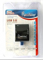 SMARTBUY (SBR-700-K) USB3.0 черный Устройство чтения карт памяти
