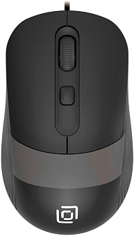 OKLICK Мышь 310M, оптическая, проводная, USB, черный и серый [1869096] Мышь
