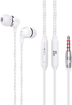 AKSBERRY (6900294030018) Y2 с микрофоном, белый Гарнитура