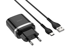 HOCO (6931474716293) C12Q 1USB 3.0A QC3.0 TYPE-C 1м черный Сетевое ЗУ