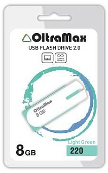 OLTRAMAX OM-8GB-220-св.зеленый USB флэш-накопитель