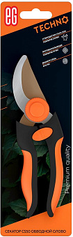 ЕГ (811) Techno Секатор CS50 обводной покр олово TPR оранжевый, сталь Секатор ЕГ (811) Techno Секатор CS50 обводной покр олово TPR оранжевый, сталь