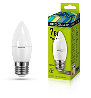ERGOLUX (13299) LED-C35-7W-E27-6K Лампа светодиодная