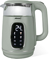 ATLANTA ATH-2540 green (1,7л. стекло/пластик) Чайник электрический ATLANTA ATH-2540 green