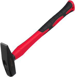 MATRIX Молоток слесарный optimal, 300 г, фибергласовая обрезиненная рукоятка, квадратный боек 10367