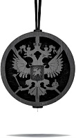 AROMA BAR подвеска ?Герб? в крафтовой упаковке с мини-брелоком в черном цвете 49343 Ароматизатор