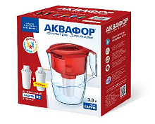АКВАФОР ГАРРИ красный с доп.модулем Фильтр-кувшин