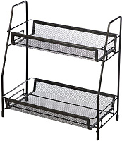 MALLONY Этажерка настольная двухуровневая L’ordine Nero, 31,5*17*33 см (107588) MALLONY Этажерка настольная двухуровневая L’ordine Nero, 31,5*17*33 см