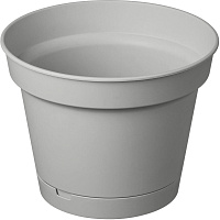 HOMVER Mint D185мм, 2,3л с поддоном (серый) 221612035/03 Горшок цветочный HOMVER Mint D185мм, 2,3л с поддоном (серый) 221612035/03