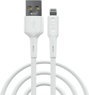 MORE CHOICE (4620202553133) K63i 2м USB 2.4A для Lightning , белый Кабель
