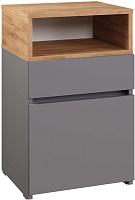 МЕБЕЛЬ-КОМПЛЕКС НОВА Тумба универсальная Серый Шифер/Дуб крафт золотой (1 кор.) Модульная мебель