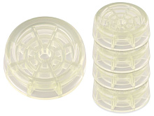 MULTIDOM МТ76-134 MULTIDOM Антивибрационные подставки для стиральных машин и холодильников (круг. прозрач.) d 6см, h2см МТ76-134