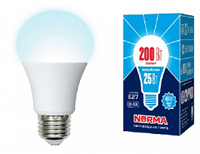 VOLPE (UL-00004470) LED-A70-25W/4000K/E27/FR/NR Форма A матовая Серия Norma 4000K Лампа светодиодная