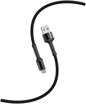 SMARTBUY (iK-3112-S26b) S26 Type C черный.,3 А,QC,нейл.,1м Кабель