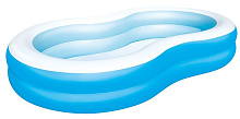 BESTWAY 54117 BESTWAY 54117 Бассейн надувной семейный "Большая лагуна", 262*157*46 см, 544л