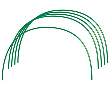 RUSSIA Парниковые Дуги в ПВХ 1,2х1м 6 шт. диаметр трубы 10мм 64406 Комплектующие к парникам