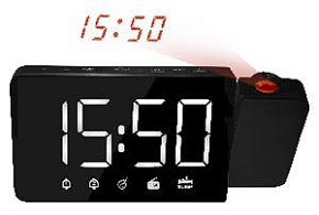 SOUNDMAX SM-1533 черный\белым Радиочасы