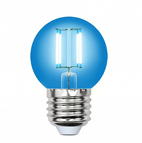 UNIEL (UL-00002990) LED-G45-5W/BLUE/E27 GLA02BL