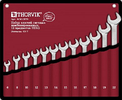 THORVIK W3S12ETB Набор ключей гаечных комбинированных серии ARC в сумке, 6-22 мм, 12 предметов EURO