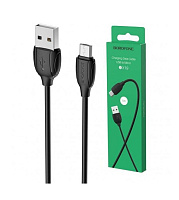 BOROFONE (6931474701770) BX19 USB-microUSB 2.4A 1м черный Кабель