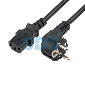 REXANT (11-1121) шнур вилка угл-евроразъем С13, 3х0.75 мм2, 1.8м Мобильные устройства/аксессуары REXANT (11-1121) шнур вилка угл-евроразъем С13, 3х0.7