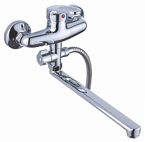АНТЕЙ 217028 Викинг Смеситель д/ванны шар. L-30см с перекл. душа d35 Смеситель для ванны