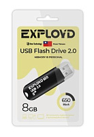 EXPLOYD EX-8GB-650-Black USB флэш-накопитель