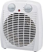 REXANT (60-0033) Тепловентилятор электрический настольный 2кВт со спиральным нагревательным элементом, белый Тепловентилятор