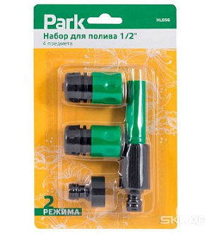 PARK HL056 набор для полива 1/2" 4 пр. (330103) Шланги, системы полива