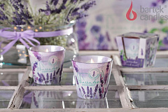 BARTEK ароматизированная в стакане - Лаванда 115гр (Lavender and mint) Свеча