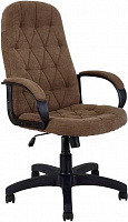 ЯРКРЕСЛА Кресло Кр61 ТГ ПЛАСТ SR28 (ткань коричневая) КомпьютерноеОфисное кресло