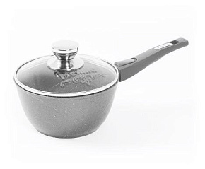 МЕЧТА 081701 Гранит 1,2л съемная ручка стеклянная крышка Ковш