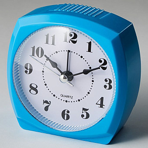 DELTA DT8-0006 Будильник 8.5*4.6*8.6см (голубой) Будильник
