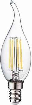 ECOLA N4UV70ELC candle LED Premium 7W/E14/4000K 360° filament нейтральный белый