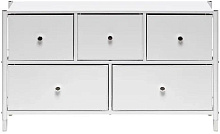 LESET Хайди Комод широкий 5 ящиков, Белый Комод