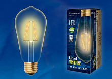 UNIEL (UL-00002360) LED-ST64-5W/GOLDEN/E27 GLV22GO Лампы светодиодные VINTAGE