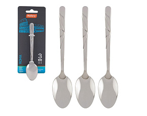 MALLONY Набор ложек чайных ROMA, 3 шт (007372) Столовые приборы