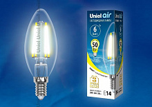 UNIEL (UL-00002196) LED-C35-6W/WW/E14/CL GLA01TR Лампочки светодиодные