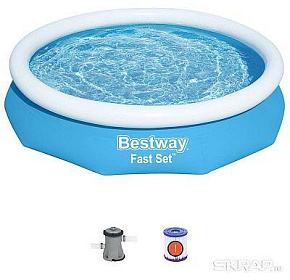 BESTWAY Бассейн надувной 305 х 66 см Bestway 57458 Бассейн надувной